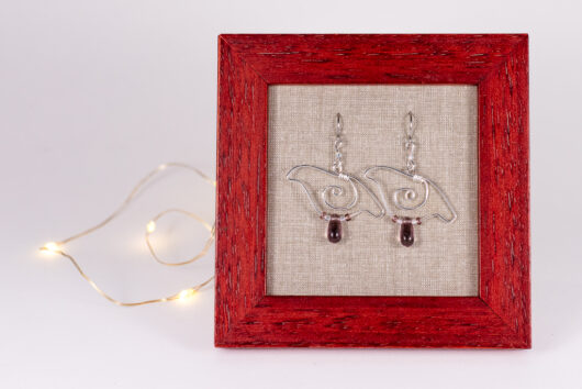 Ptarmigan earrings - silver-plated copper - Image 3